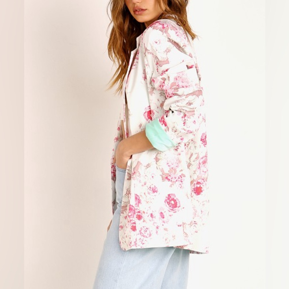 EUC For Love & Lemons Weston Denim Blazer - Picture 3 of 9